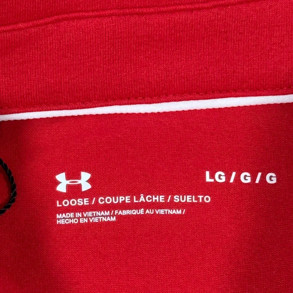 Texas Tech Under Armour Red Raiders Polo Golf‎ Shirt Men's Large Red NEW